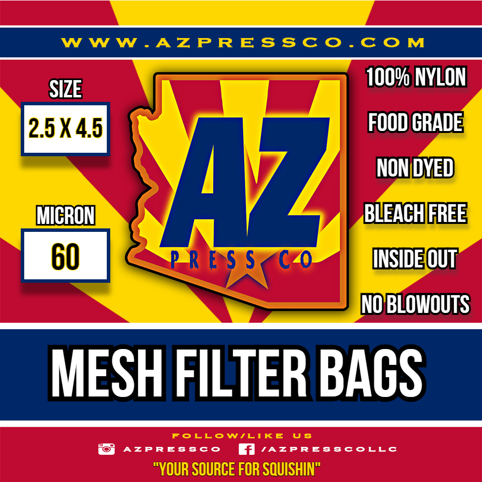 60u - 2.5 x 4.5 Mesh Filter Bags