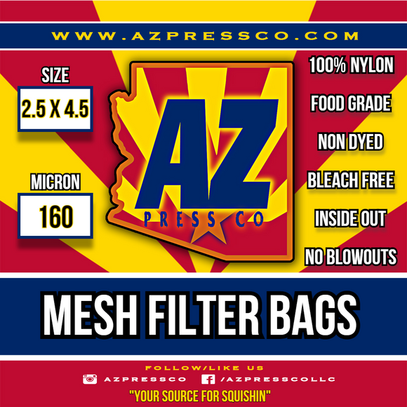 160u - 2.5 x 4.5 Mesh Filter Bags