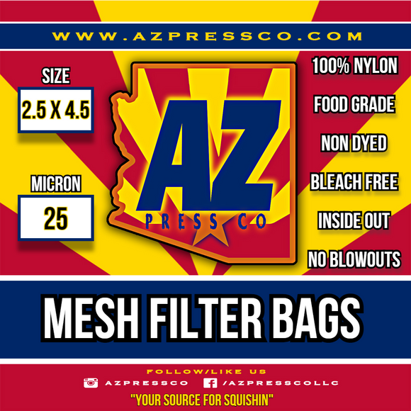 25u - 2.5 x 4.5 Mesh Filter Bags