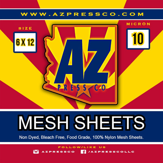 10u 6x12 Pre Cut Nylon Mesh Sheets
